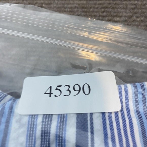 Ralph Lauren Shirt Mens 2XL Blue White Striped Classic Fit Button Down Cotton - Picture 10 of 10